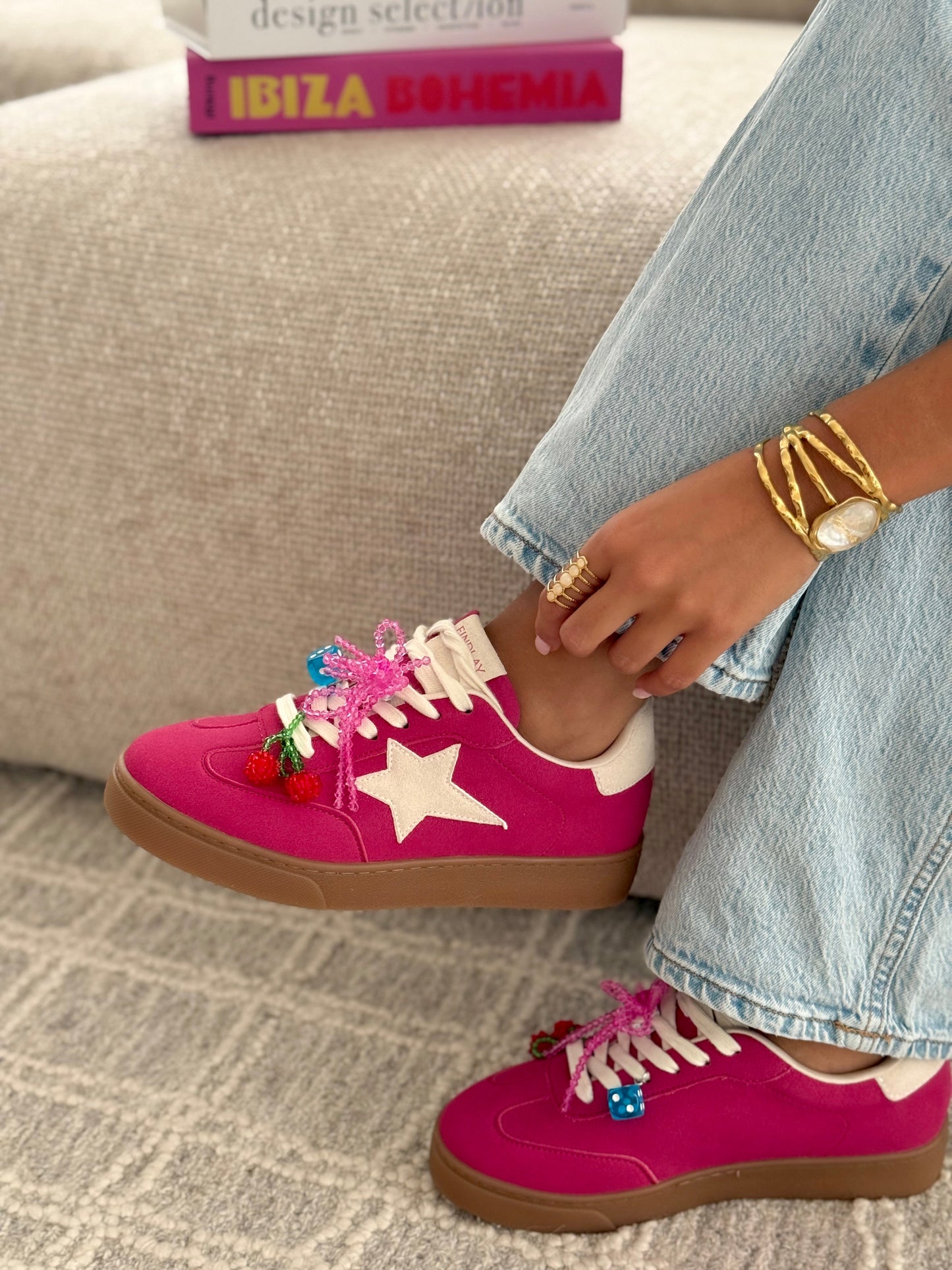 Sneakers « ESTELLE » FUCSHIA