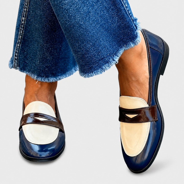 Claudia™ | Mocassins à Contraste