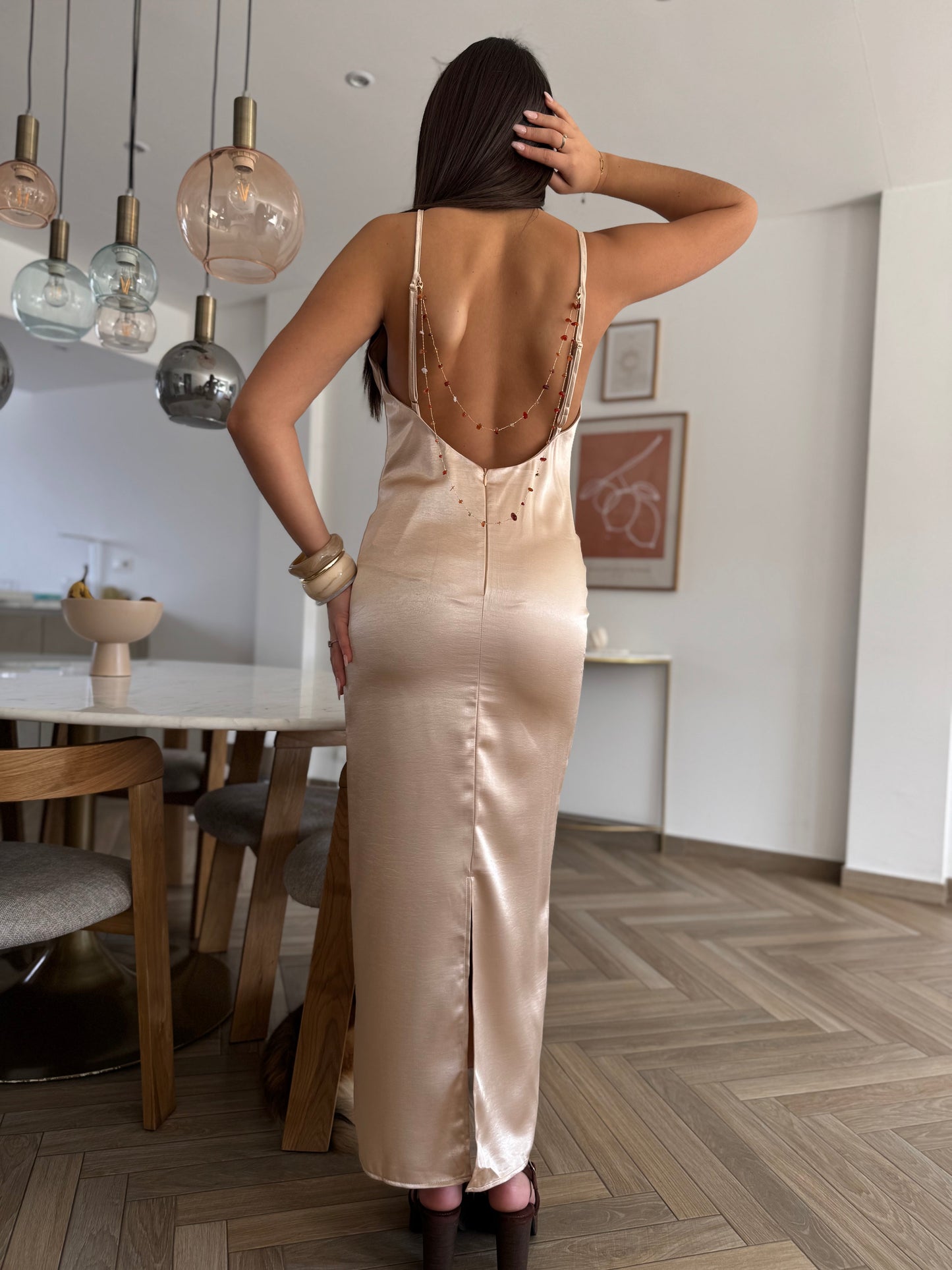 Robe Oria champagne