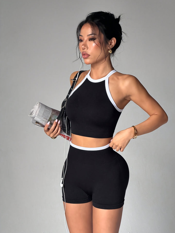 Lena | Yoga-tanktop en korte broek 2-delige set