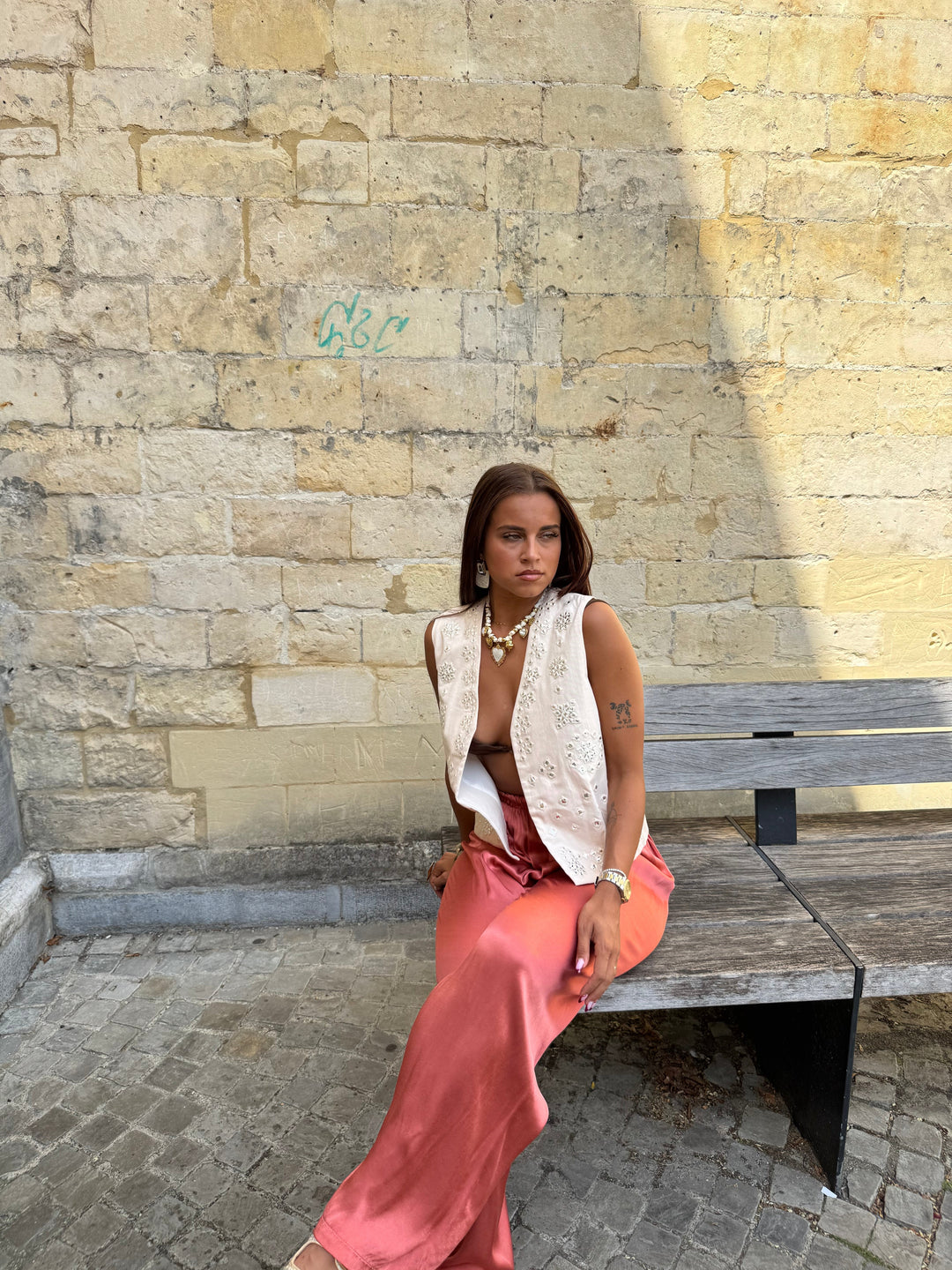 Pantalon Solis brique