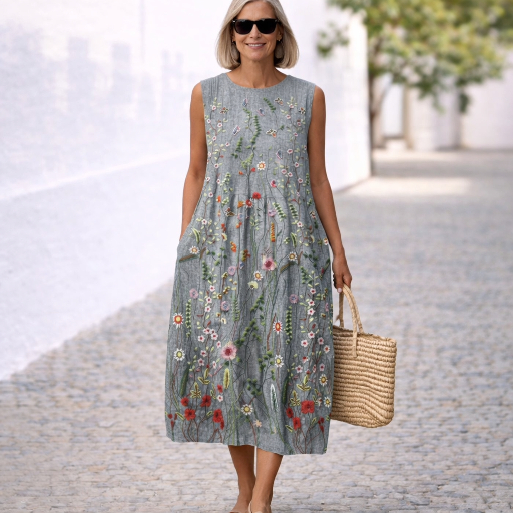 Cara | Airy and sleeveless summer dress