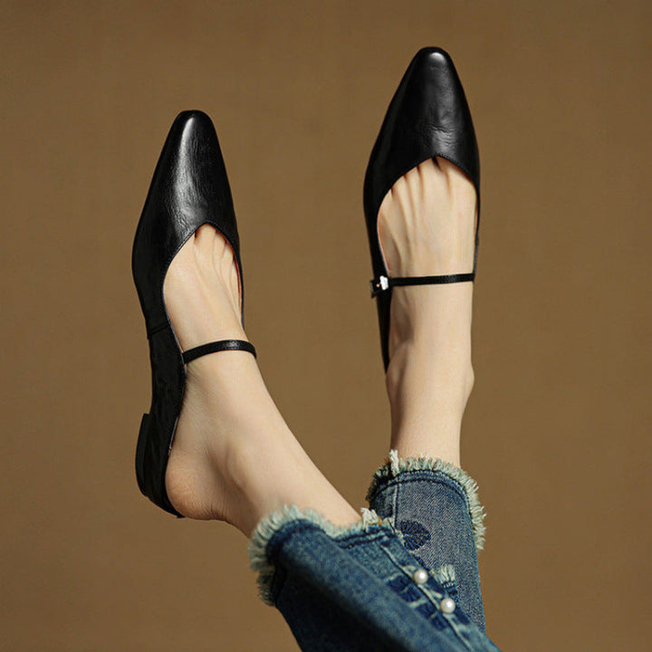 Orella | Genuine Leather Sabot Pumps