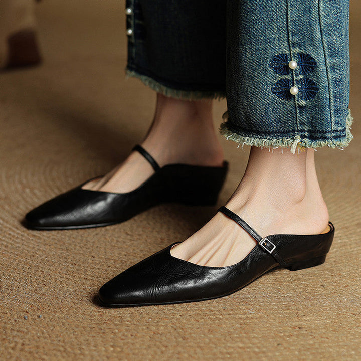 Orella | Genuine Leather Sabot Pumps