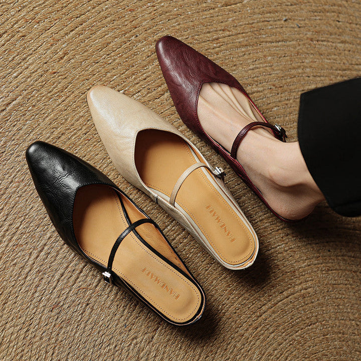 Orella | Genuine Leather Sabot Pumps
