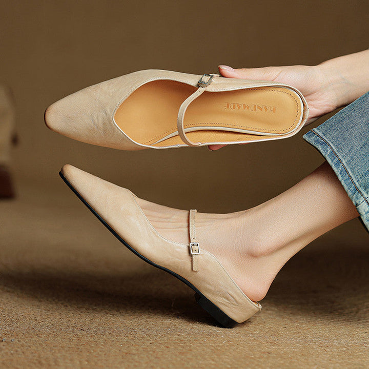 Orella | Genuine Leather Sabot Pumps