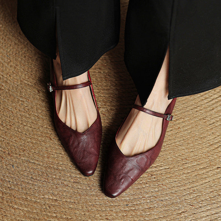 Orella | Genuine Leather Sabot Pumps