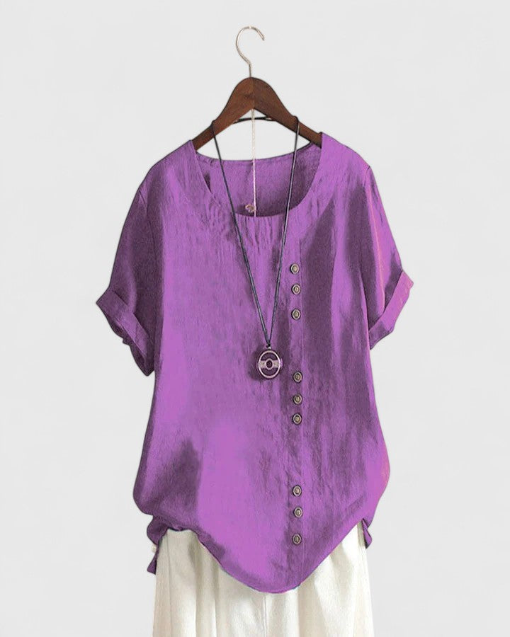Annie | Comfortable Short Sleeve Blouse