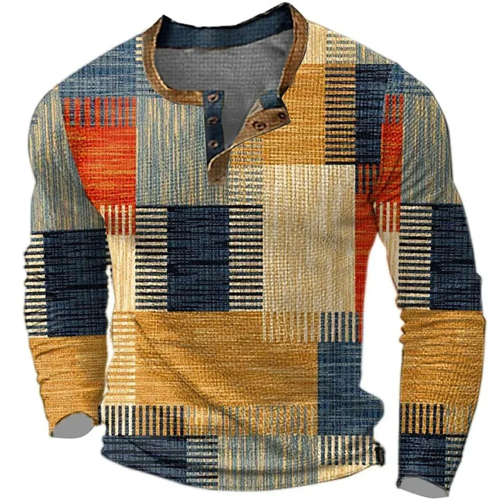 Colorful Men's Long-Sleeve Shirt