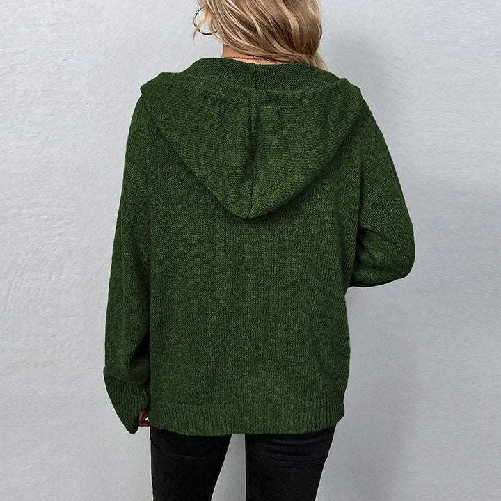 Vivian - Women's Relaxed Hooded Knit Cardigan