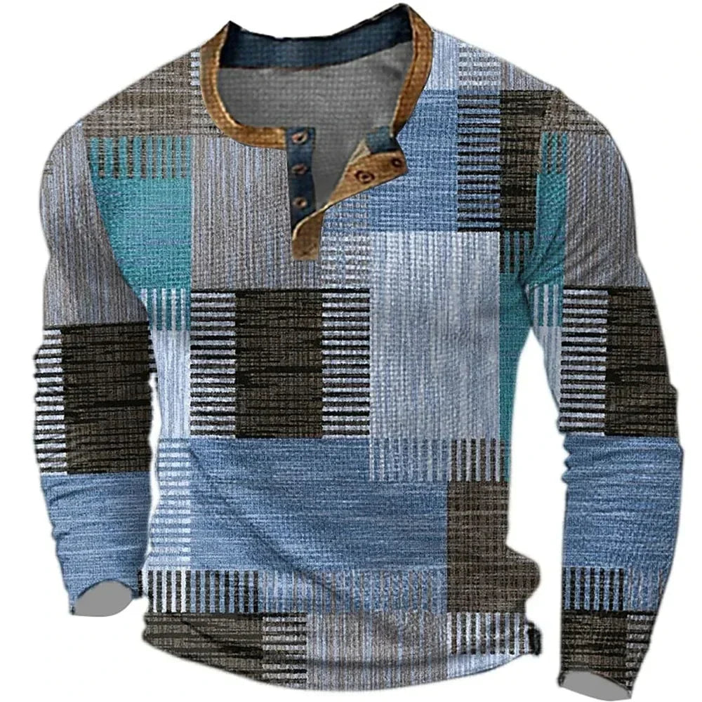 Colorful Men's Long-Sleeve Shirt