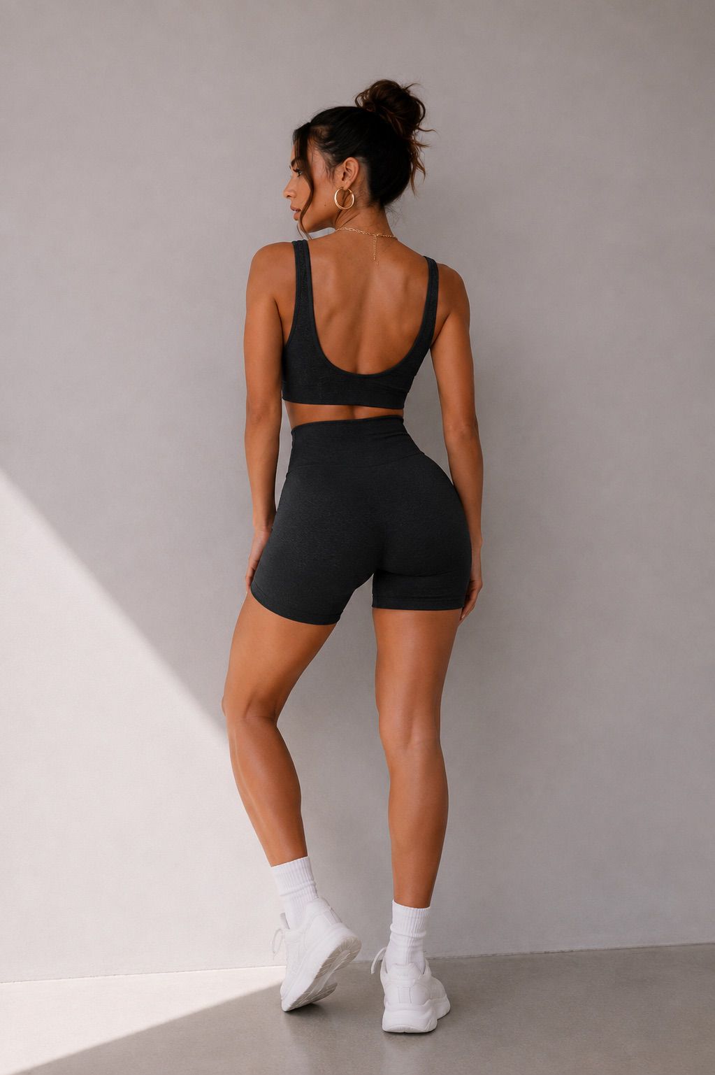 Naadloze Effen Kleur Sportset
