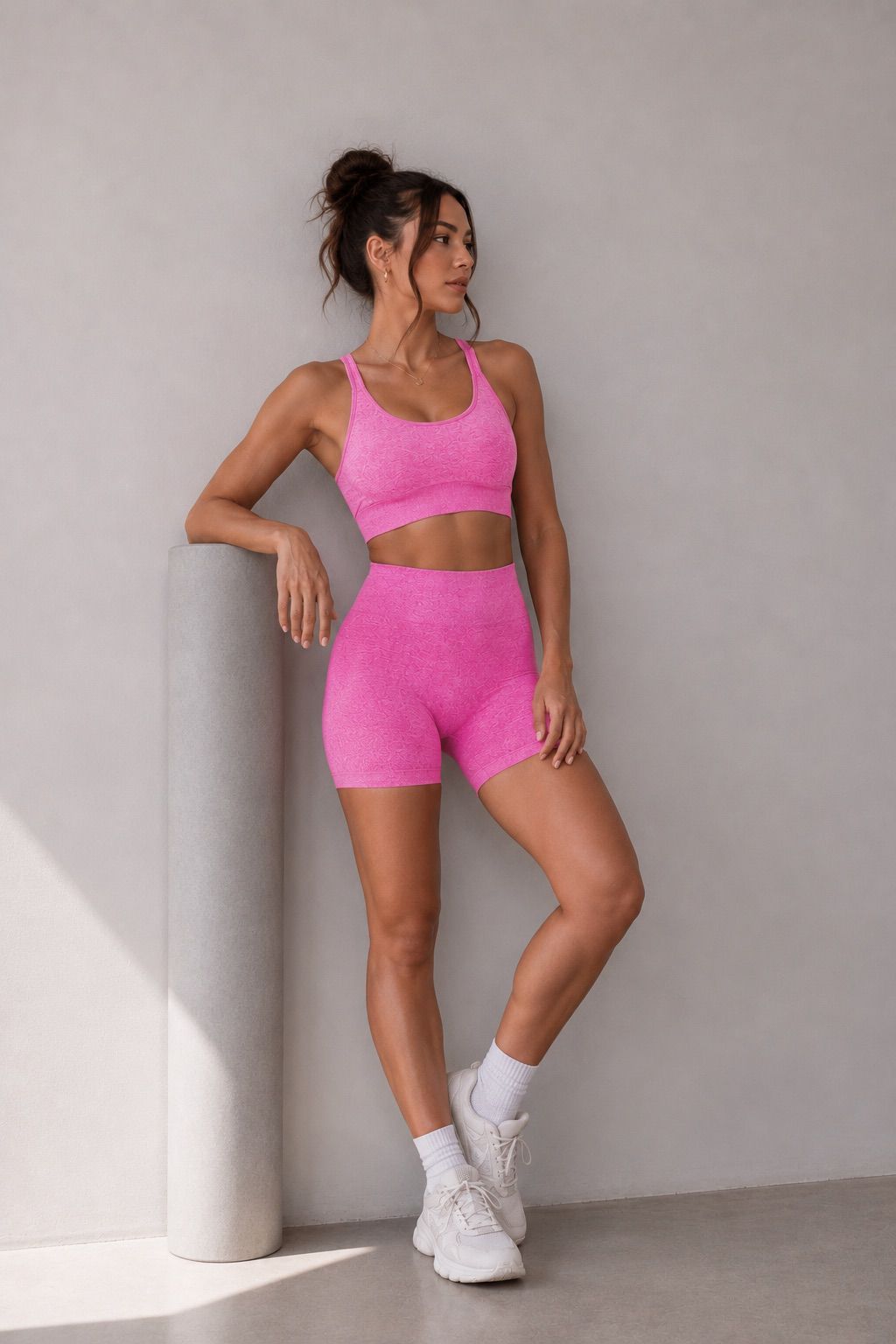 Naadloze Effen Kleur Sportset