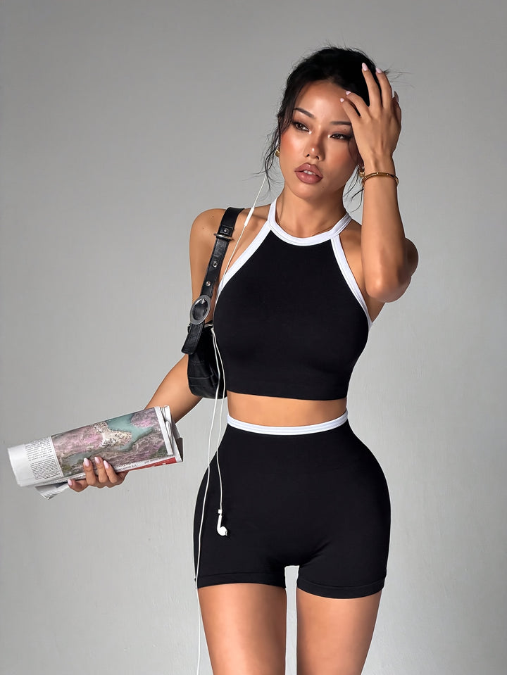 Lena | Yoga-tanktop en korte broek 2-delige set