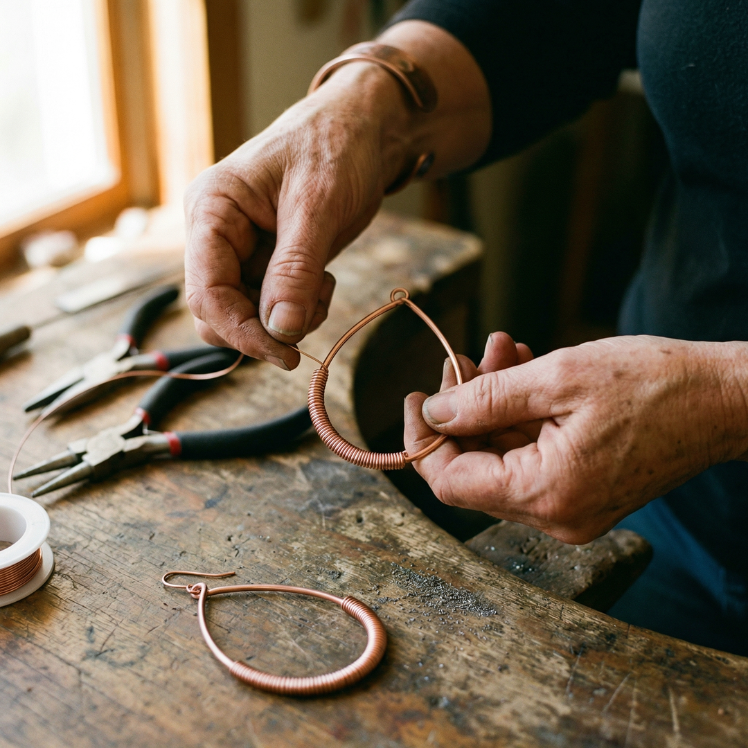 Noosa Lane Creek Copper Earrings
