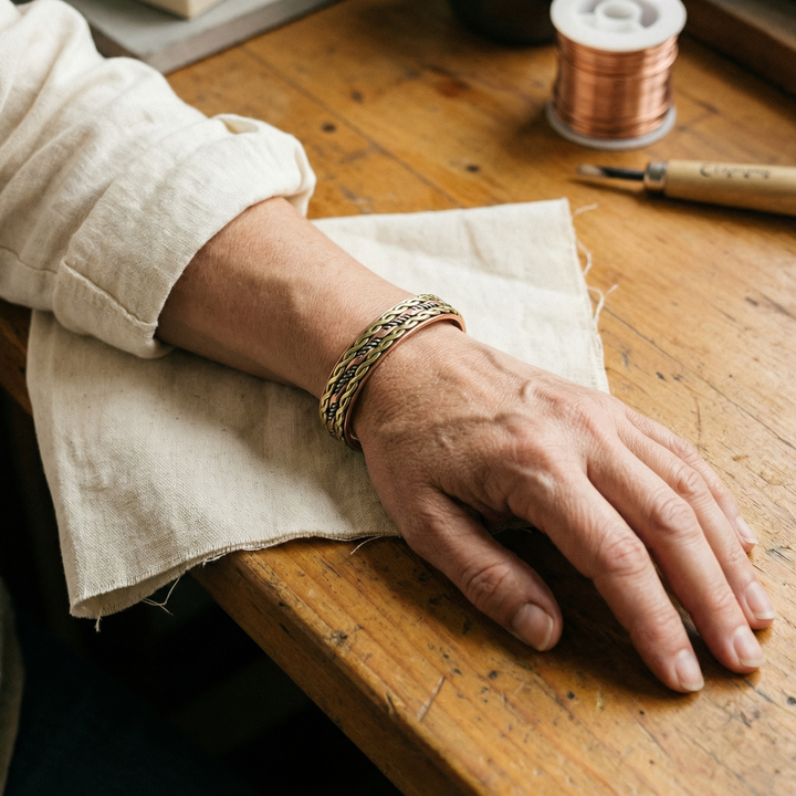 Noosa Lane Weave Copper Bracelet