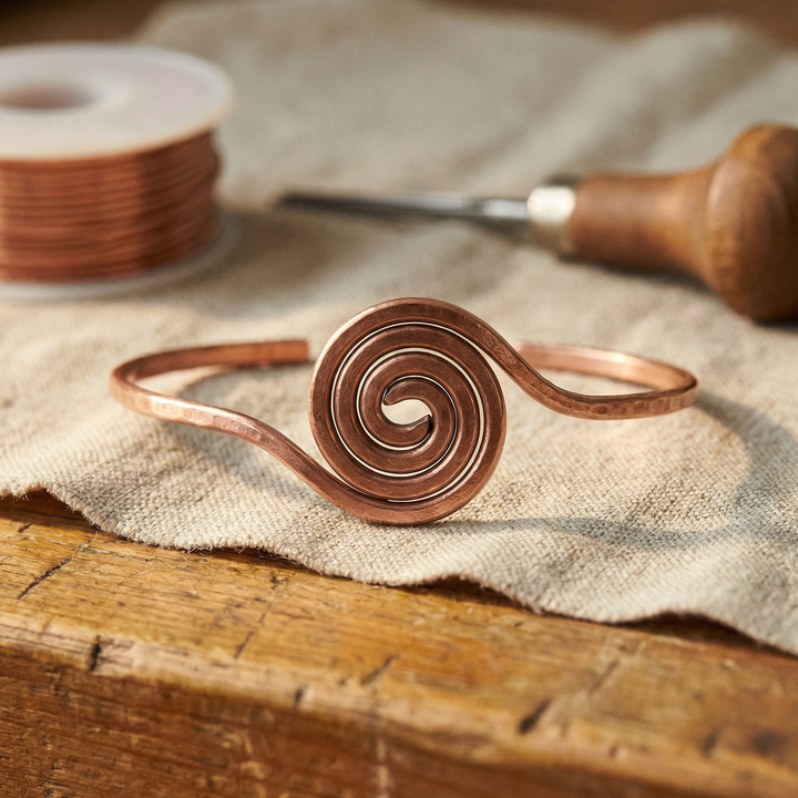 Noosa Lane Coil Copper Anklet