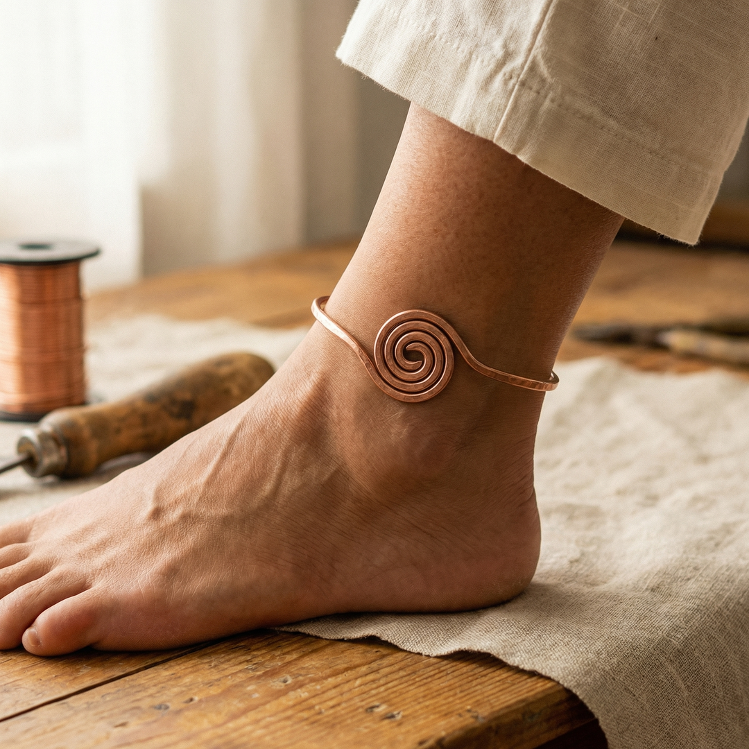 Noosa Lane Coil Copper Anklet