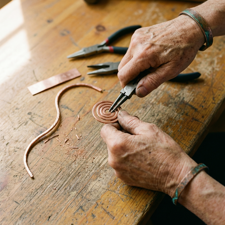 Noosa Lane Coil Copper Anklet