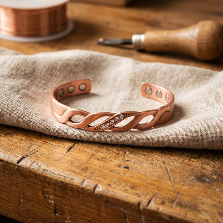 Noosa Lane Seam Copper Bracelet