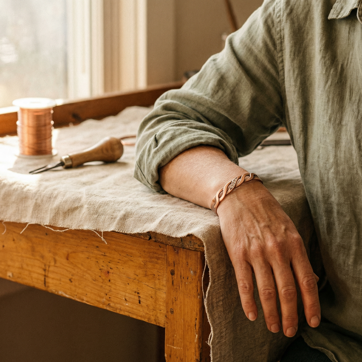 Noosa Lane Seam Copper Bracelet