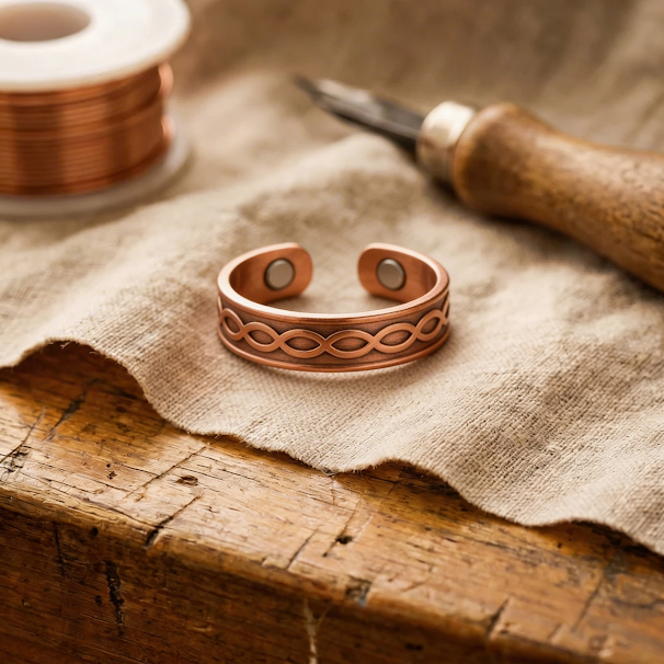 Noosa Lane Char Copper Ring