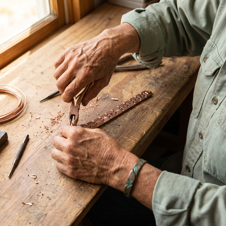 Noosa Lane Pike Men's Copper Bracelet