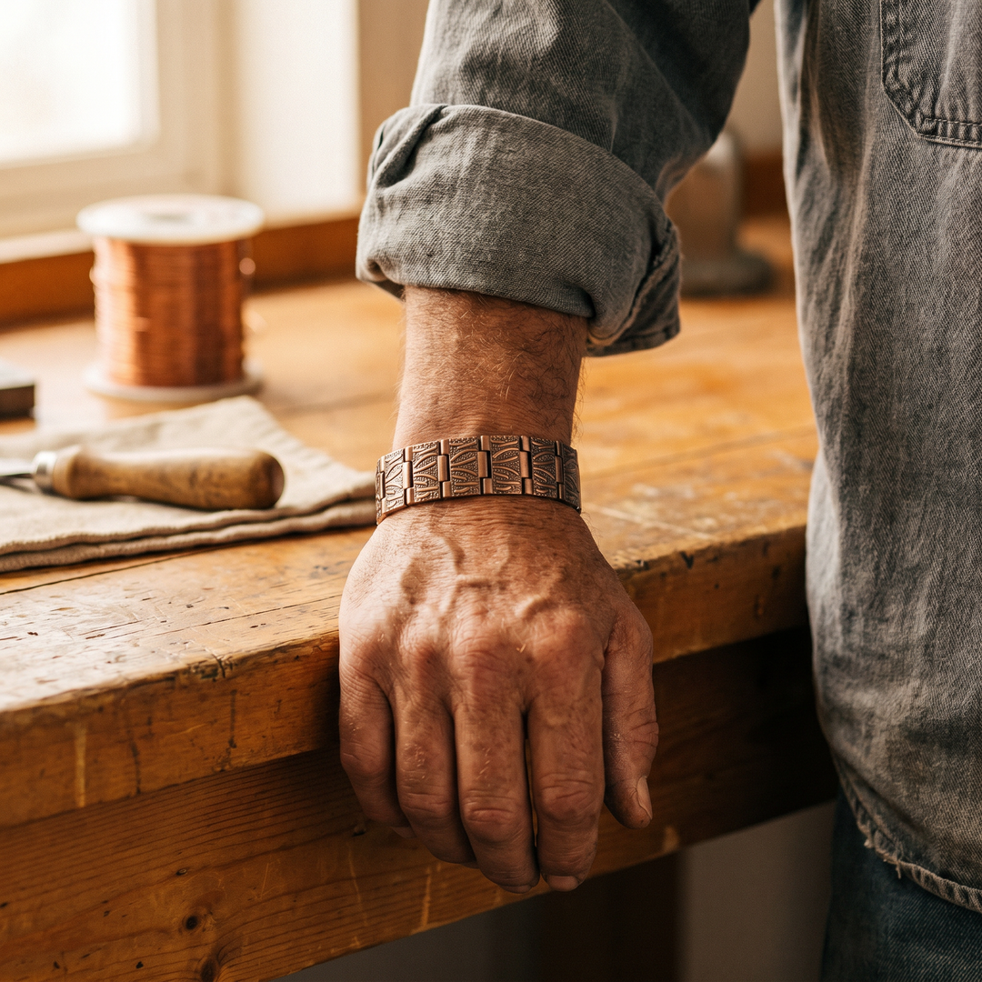 Noosa Lane Grit Men's Copper Bracelet