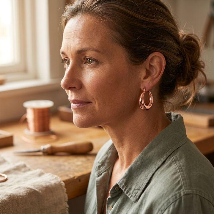 Noosa Lane Marl Copper Earrings