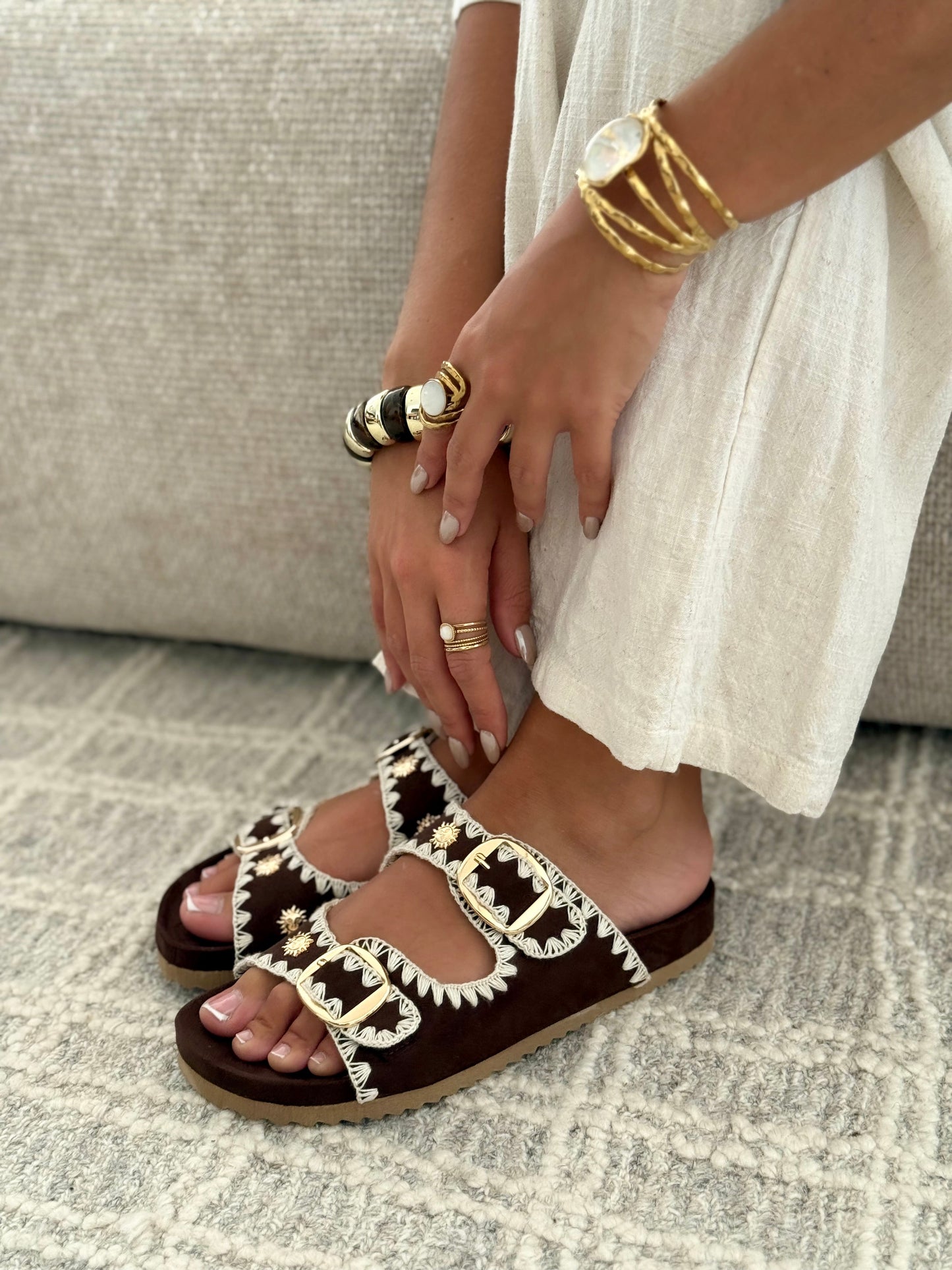 Sandales « MAREVA » MARRON
