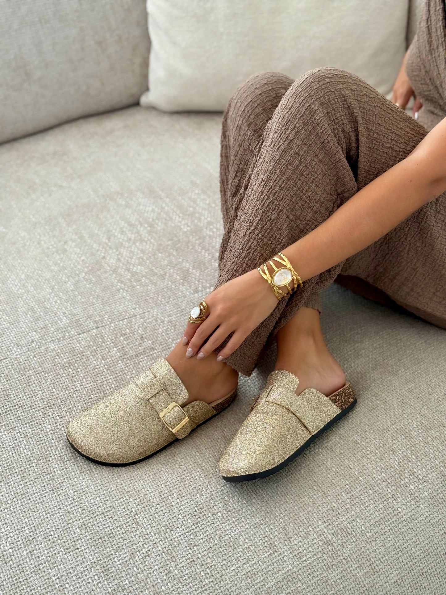 Mules « SOLINE » GOLD
